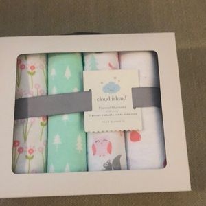 Cloud island flannel blankets